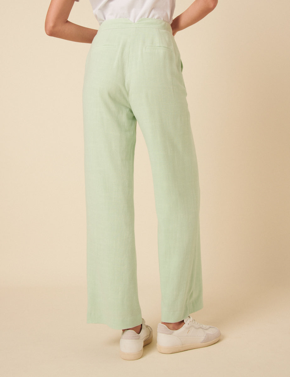 Mint Marion Green Straight Leg Trousers