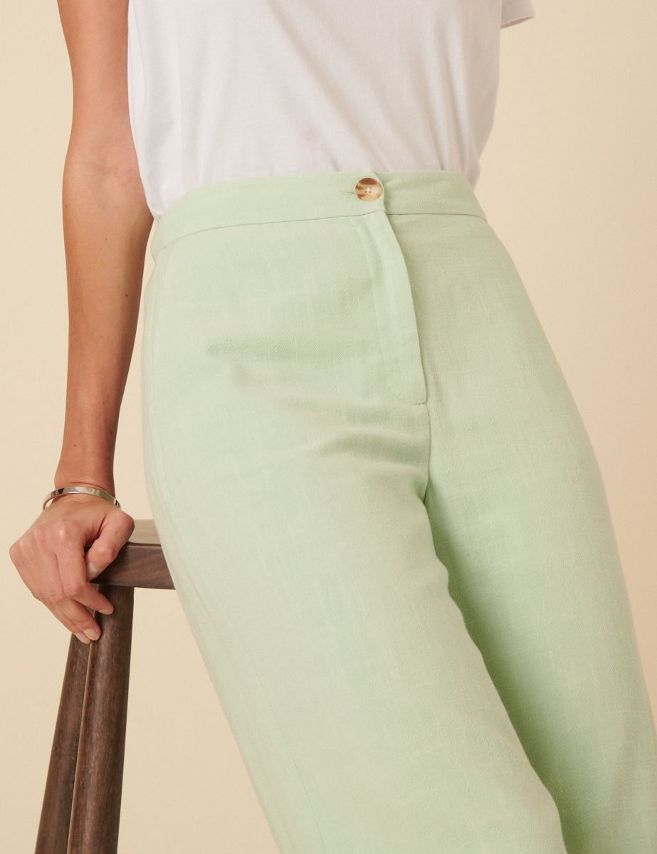 Mint Marion Green Straight Leg Trousers