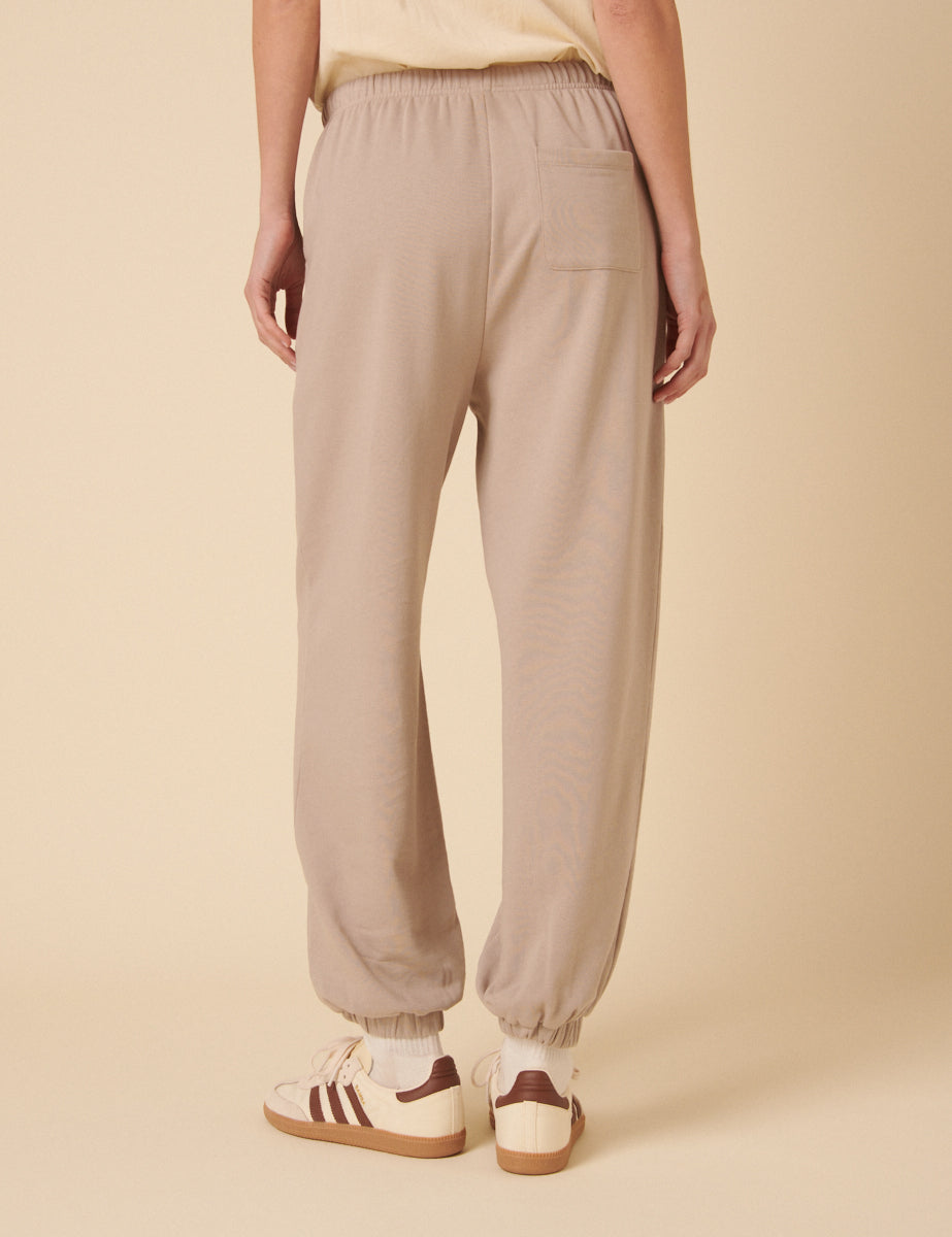 Beige Relaxed Balloon Leg Joggers