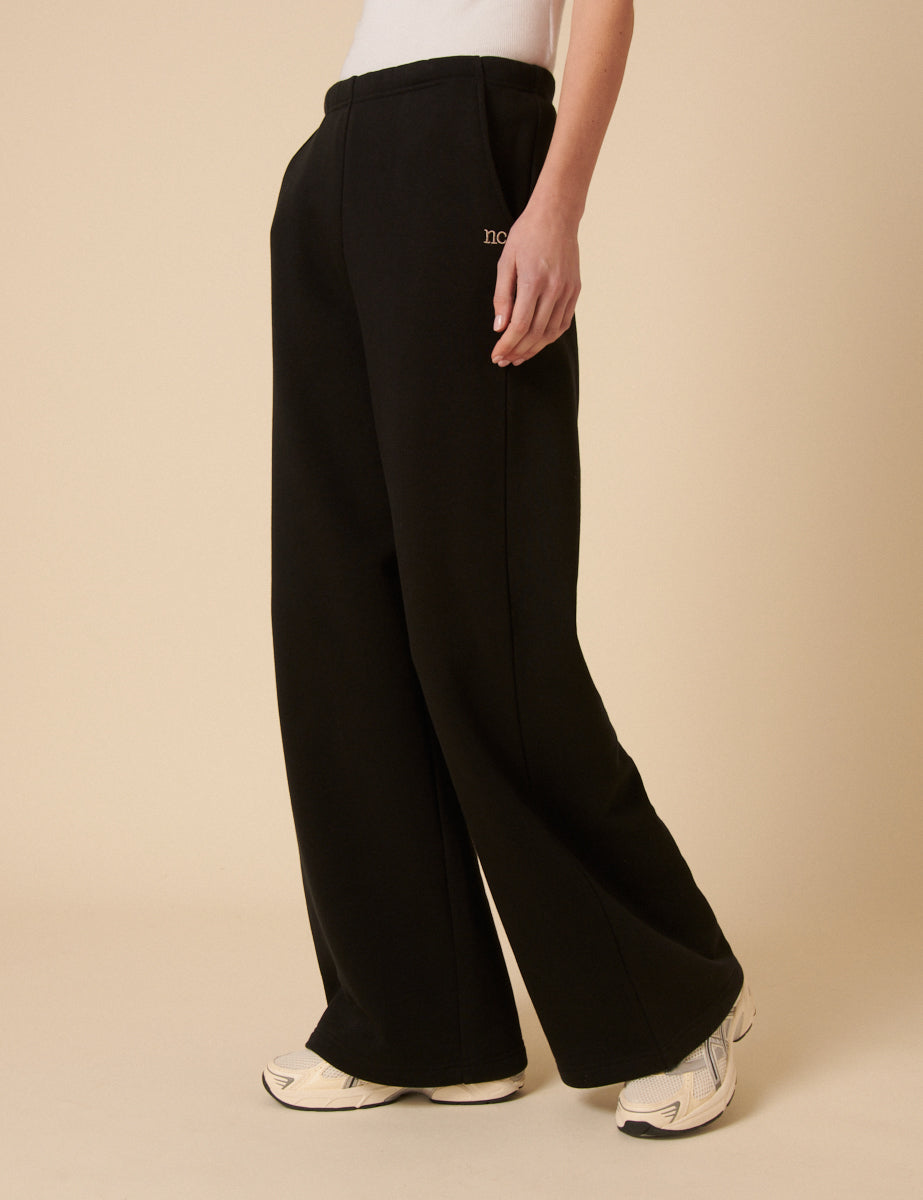 Black Wide Leg Joggers