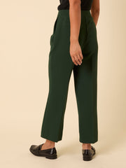 Forest Green Etta Straight Leg Trousers