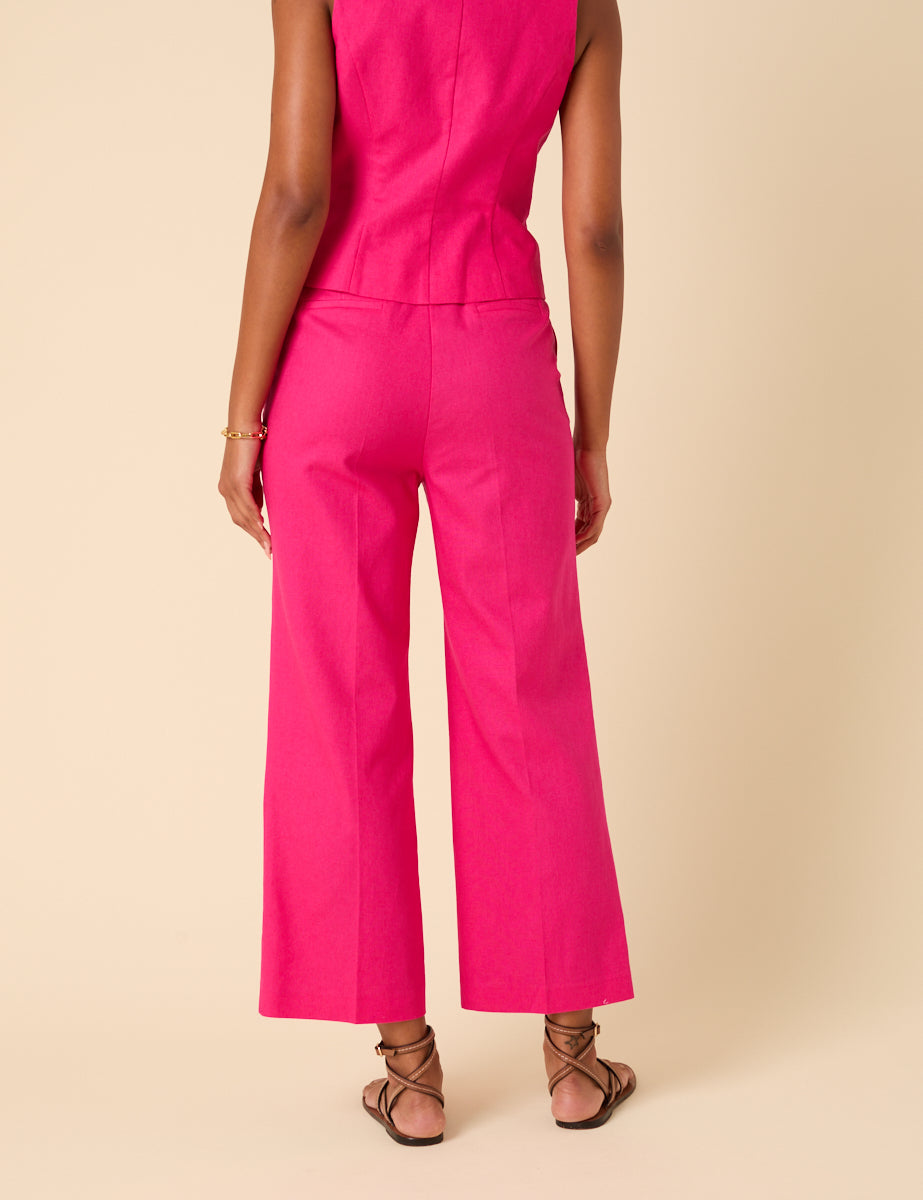 Pink Tailored Trousers