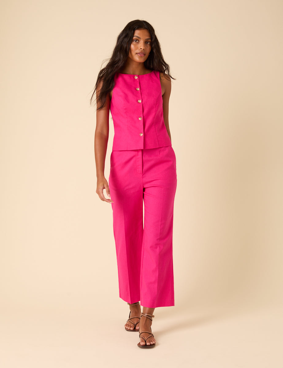 Pink Tailored Trousers