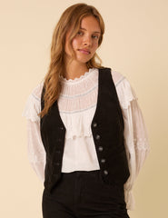 Black Cord Waistcoat
