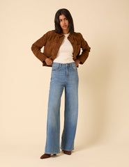 Blue High Rise Soho Wide Leg Jeans