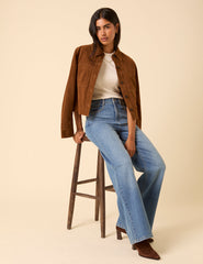 Blue High Rise Soho Wide Leg Jeans