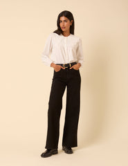 Black High Rise Soho Wide Leg Jeans