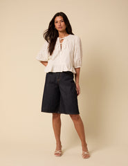 Dark Denim Bermuda Shorts