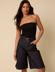 Dark Denim Bermuda Shorts