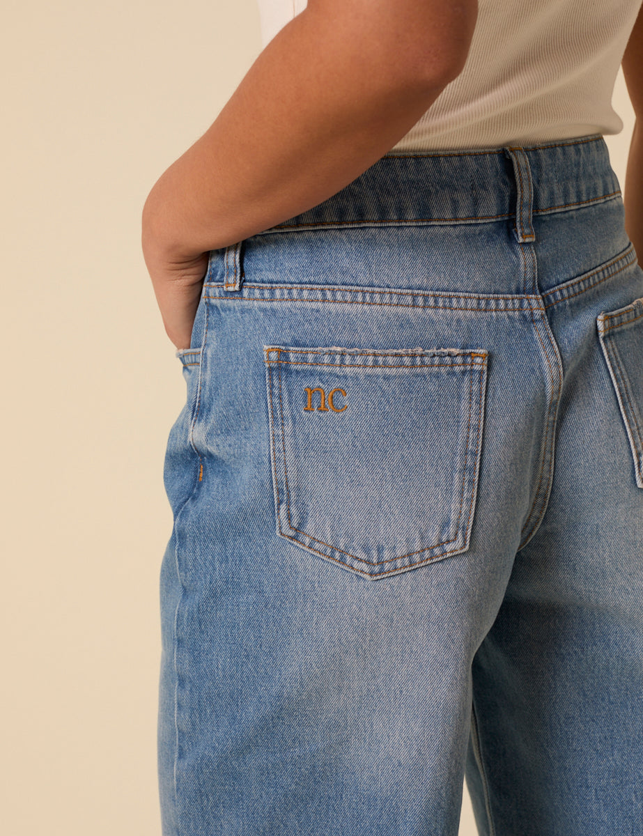 Blue Denim Relaxed Bermuda Denim Shorts