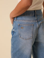 Blue Denim Relaxed Bermuda Denim Shorts