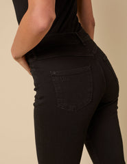Black Denim Capri Jeans