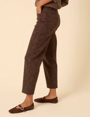 Leopard Print Mid Rise Camden Tapered Jeans