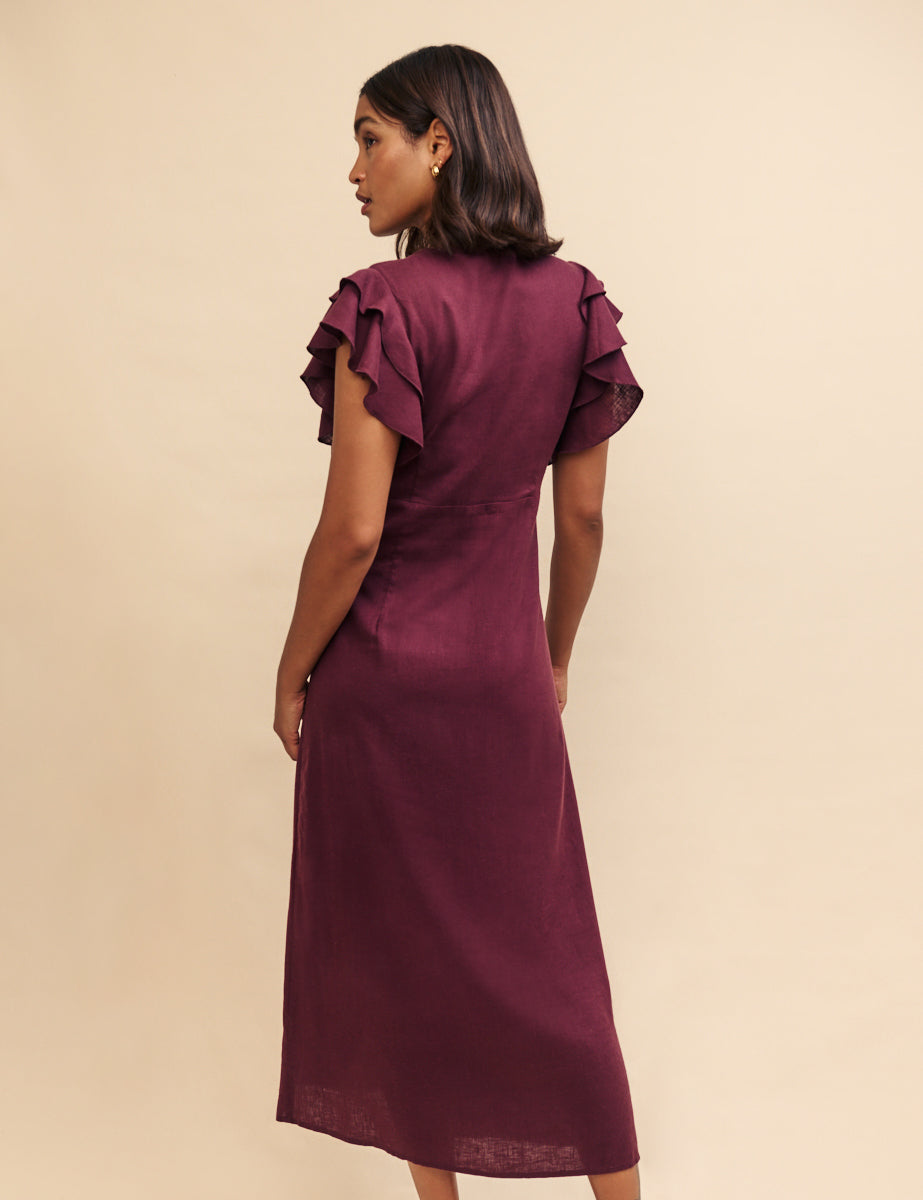 Plum Sienna Midi Dress