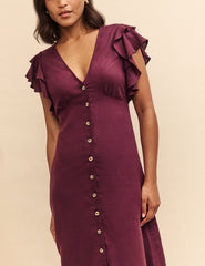 Plum Sienna Midi Dress