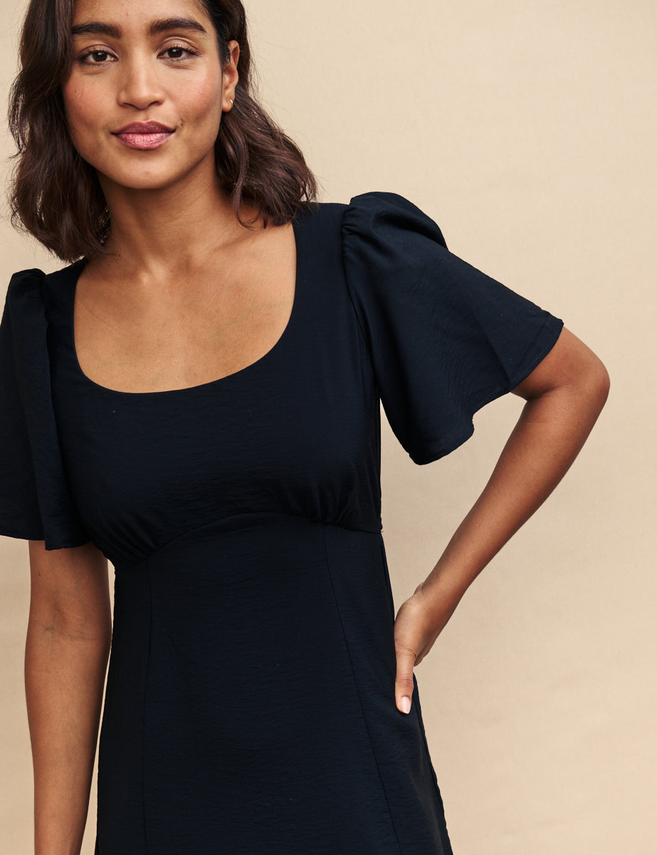 Black Dee Dee Midi Dress