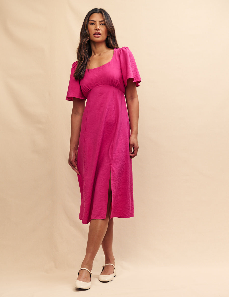 Pink Dee Dee Midi Dress