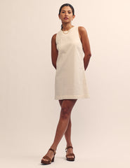 Cream Palermo Mini Shift Dress