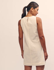 Cream Palermo Mini Shift Dress