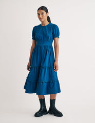 Denim Tiered Rhianon Midi Dress