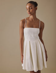Ivory Strapless Mini Hervey Bridal Dress