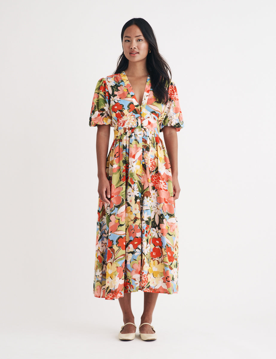 Floral Starlight Midi Dress
