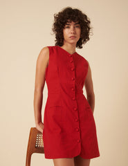 Red Tailored Yana Mini Dress