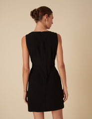 Black Tie Waist Lotte Mini Dress