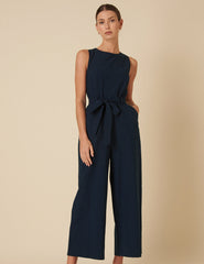 Navy Sleeveless Jumpsuit