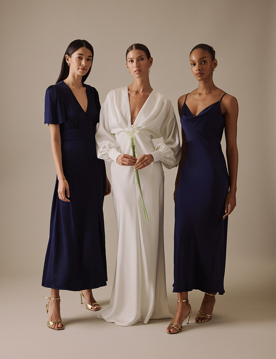 White Long Sleeve Maxi Cecilia Bridal Dress