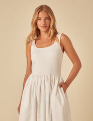 White Colorado Midi Dress