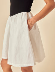 Black And White Contrast Mini Dress