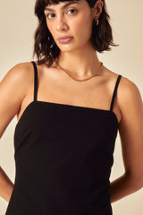 Black Square Neck Palma Mini Dress