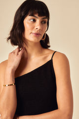 Black One Shoulder Frome Midi Dress