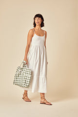 White Broderie Anglaise Briar Midi Dress