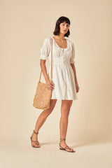 White Flossie Mini Dress