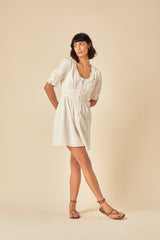 White Flossie Mini Dress