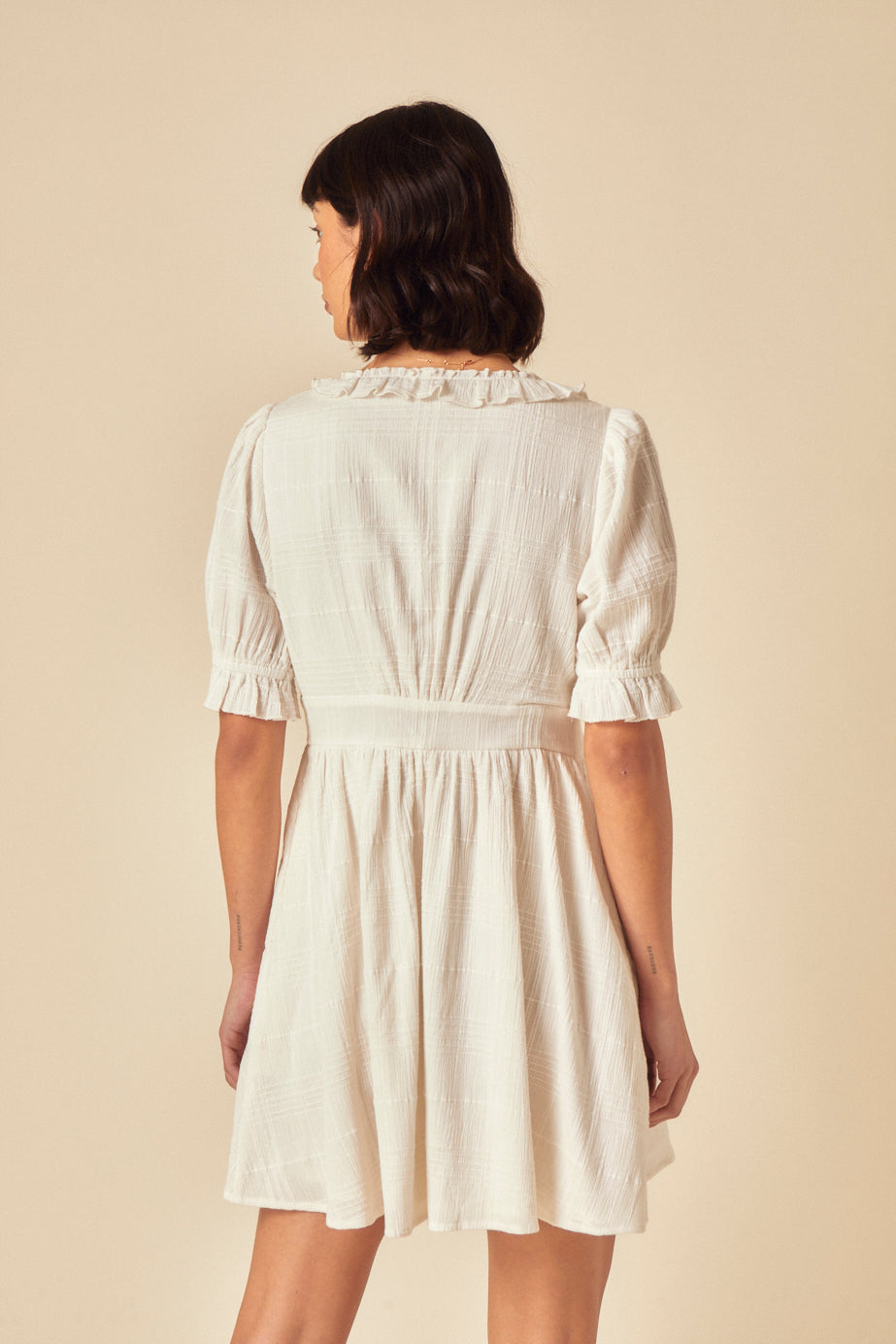 White Flossie Mini Dress