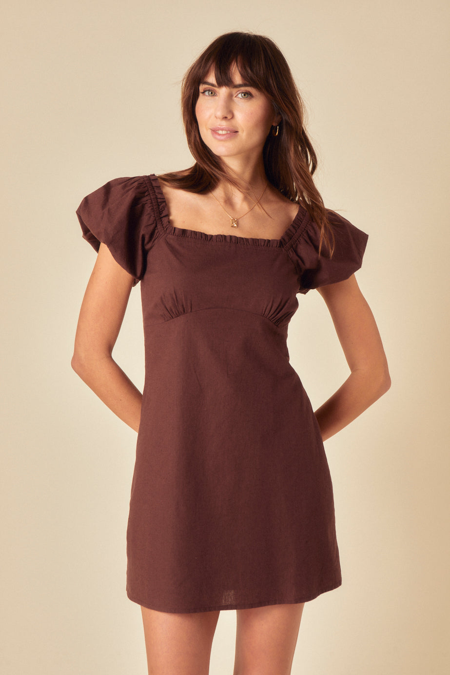 Brown Ramona Mini Dress