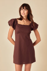 Brown Ramona Mini Dress