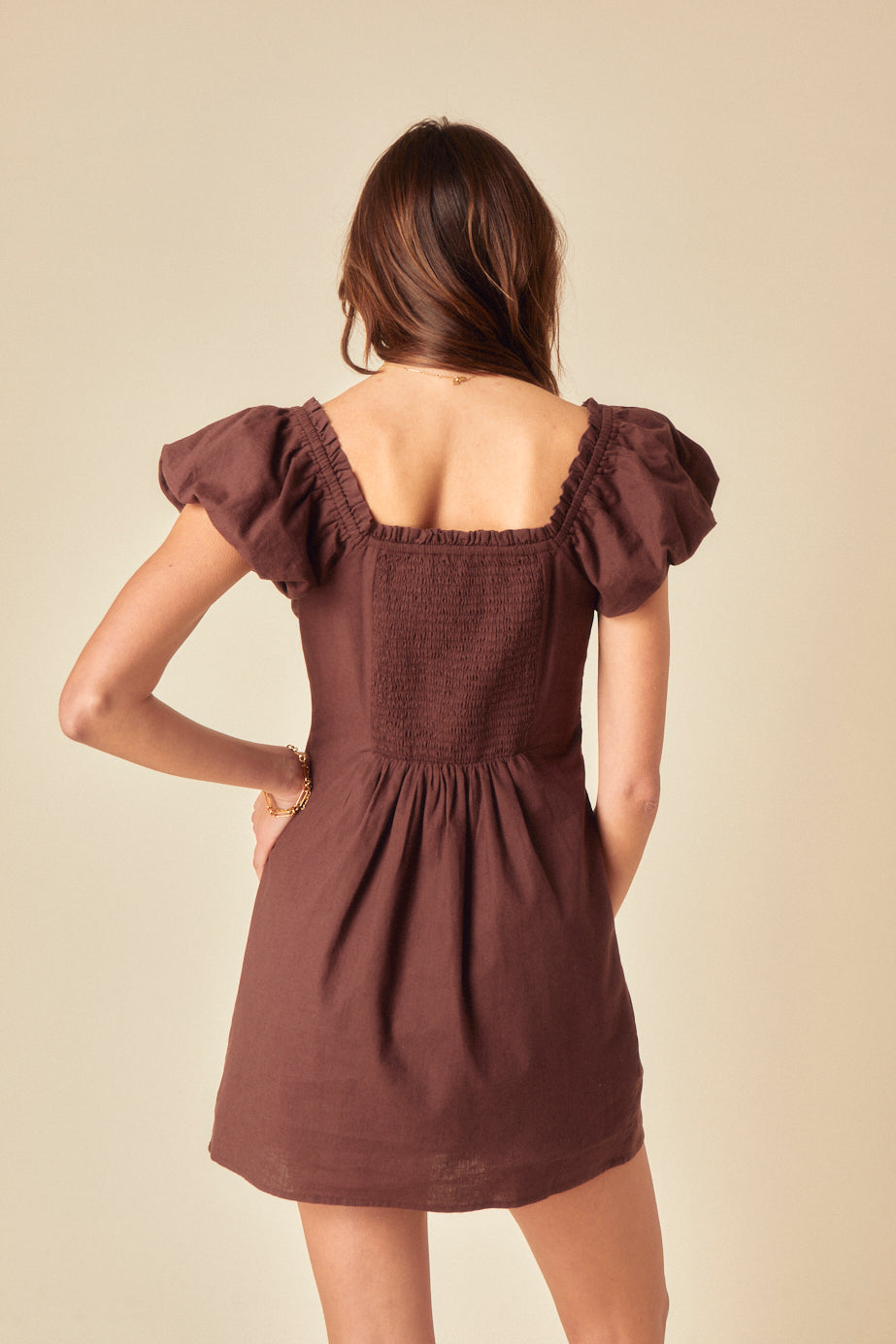 Brown Ramona Mini Dress