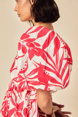 Red Printed Nova Mini Dress