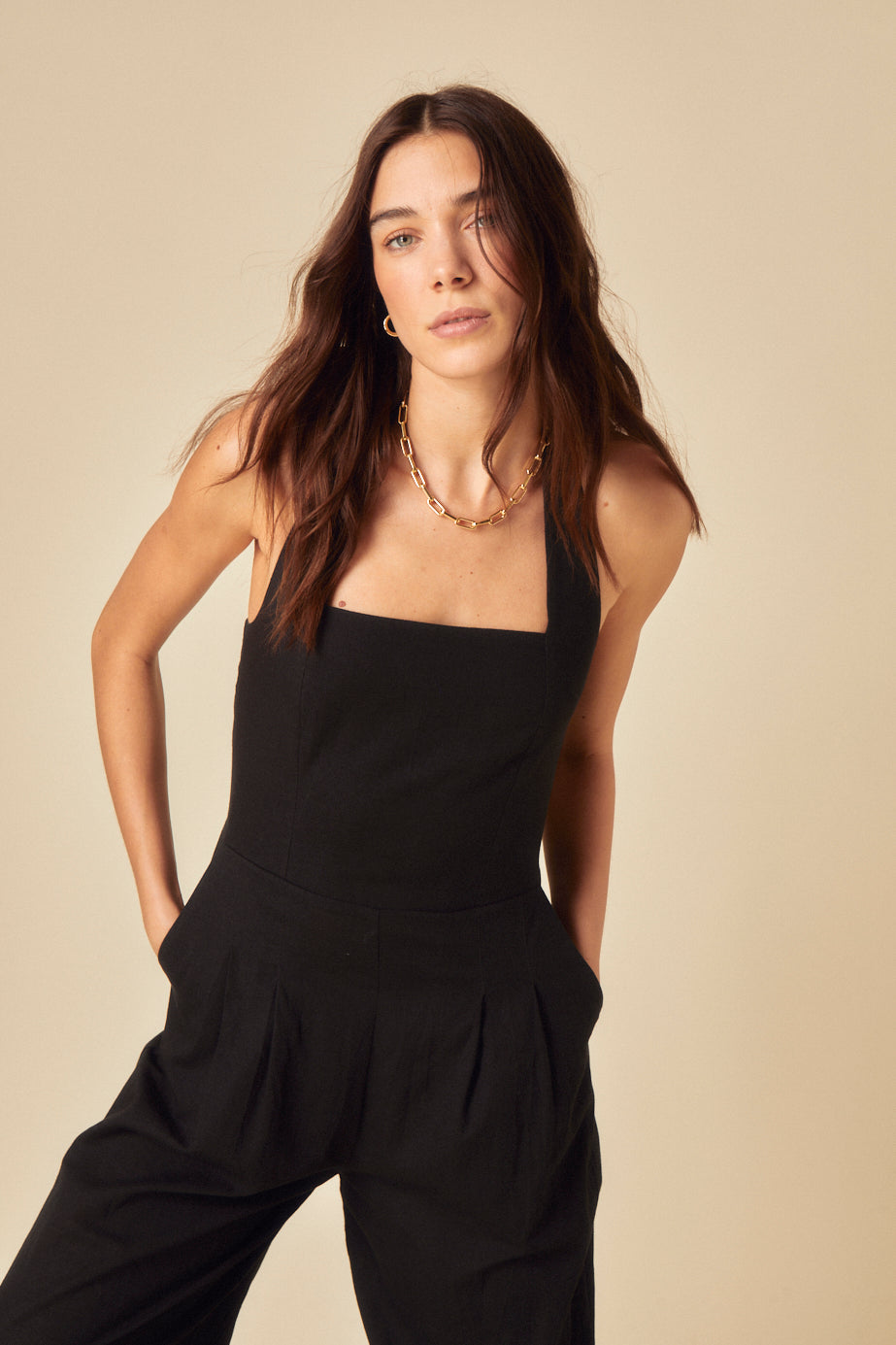 Black Halterneck Soma Jumpsuit