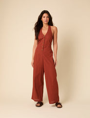 Burnt Orange Seema Jumpsuit