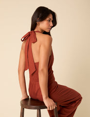 Burnt Orange Seema Jumpsuit