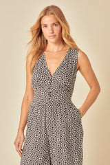 Black Printed Starlight Jumpsuit