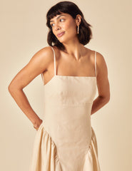 Stone Drop Waist Lupin Midi Dress