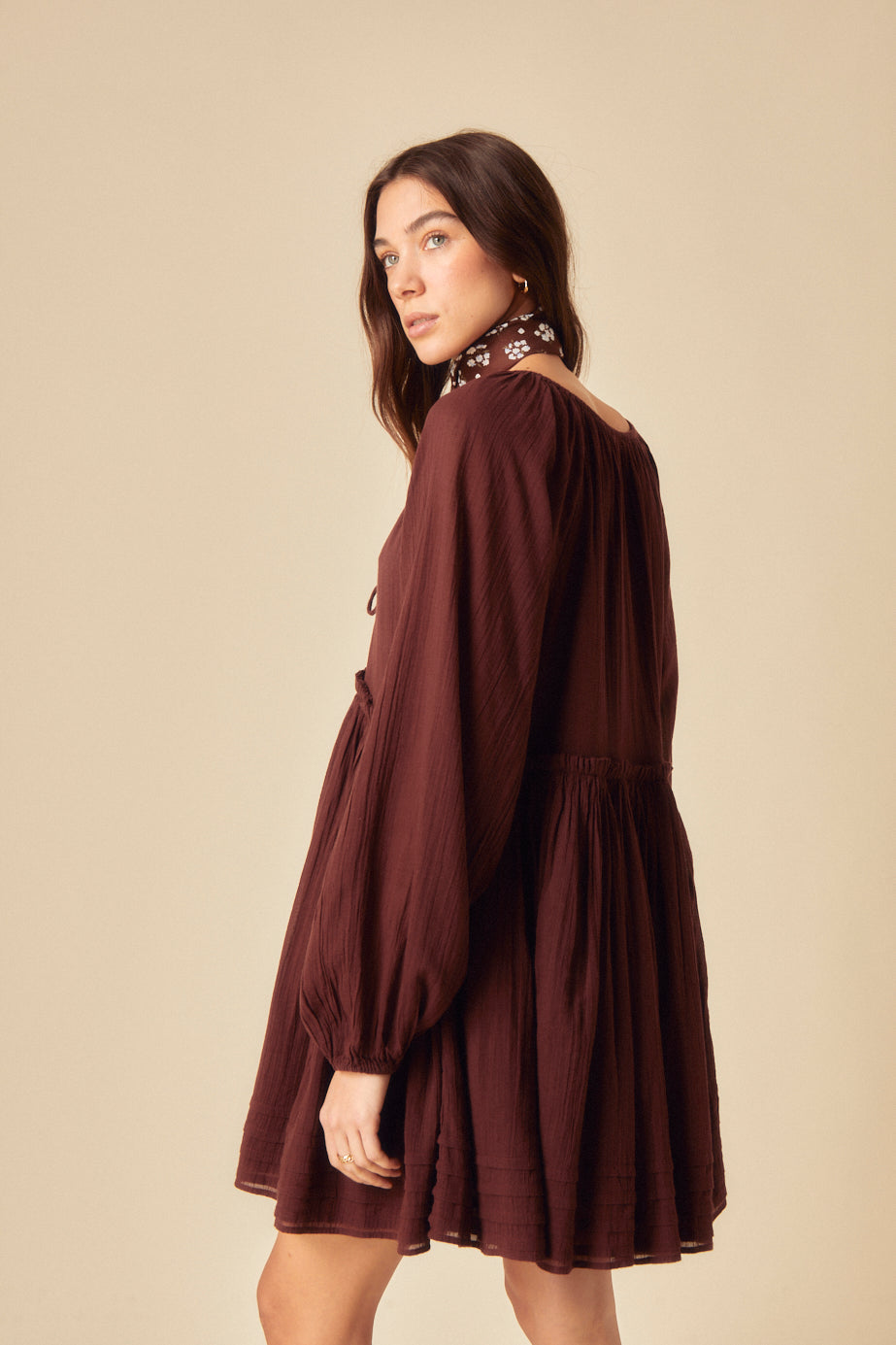 Brown Axel Mini Dress