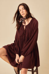 Brown Axel Mini Dress