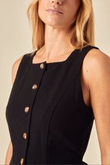 Black Tailored Peri Mini Dress